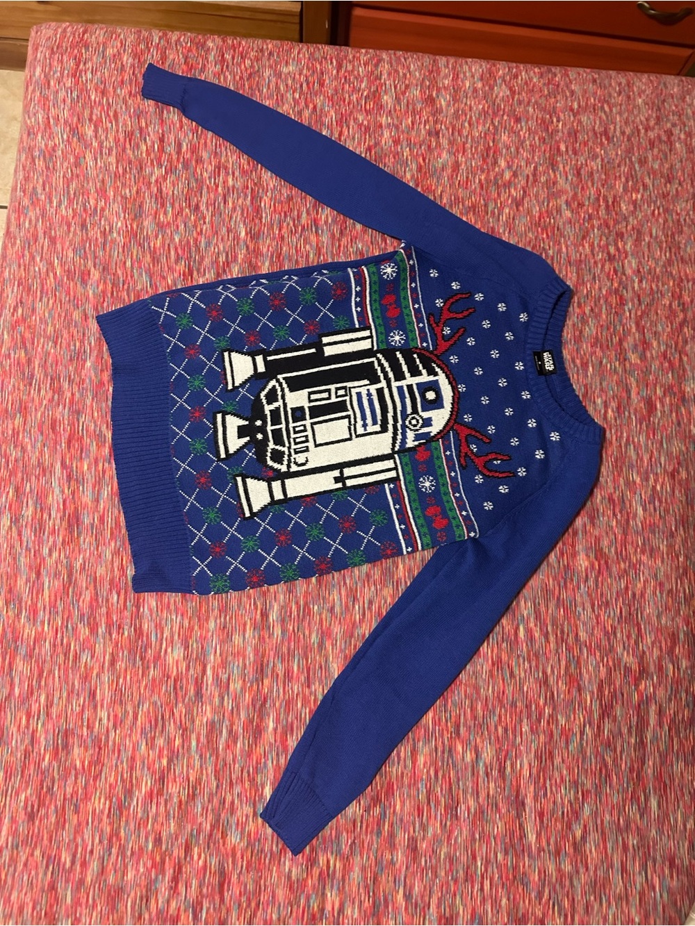 Star Wars Blue R2-D2 Holiday Sweater